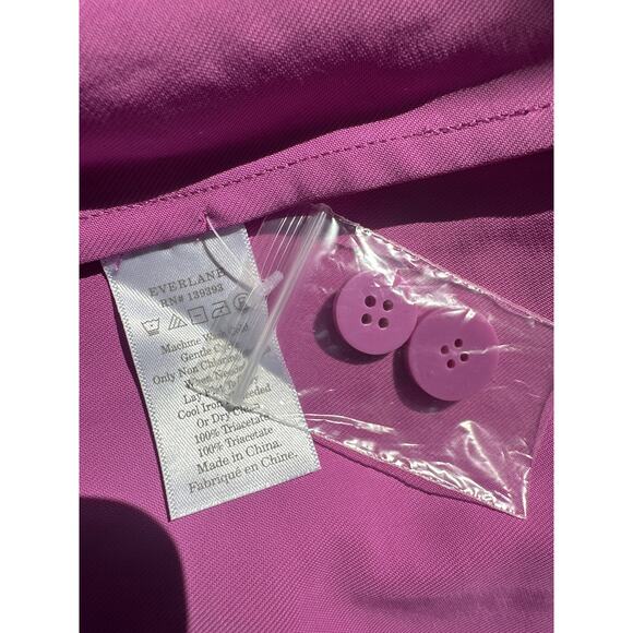 Everlane The Japanese Goweave Picnic Midi Dress Purple Fuchsia NEW Size 8 - Picture 10 of 14